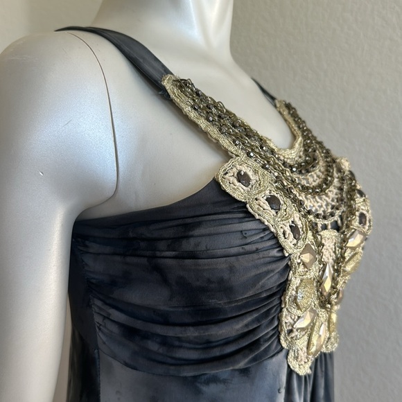 Y2K Venus Women's Size M Embellished Boho Tank Top Tunic - Picture 9 of 11